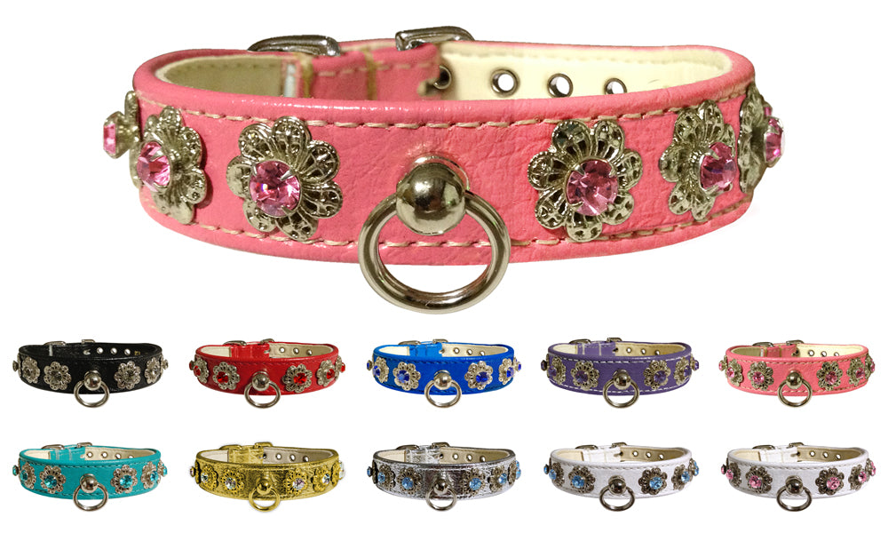 Starlite Vintage-Set Crystal Dog Collar