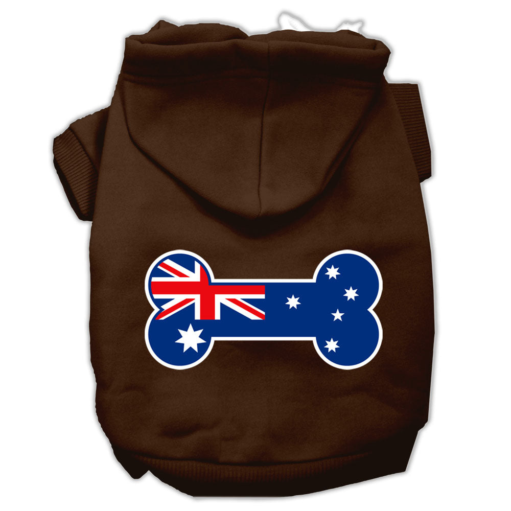 Pet Hoodie "Bone Shaped Australian Flag"