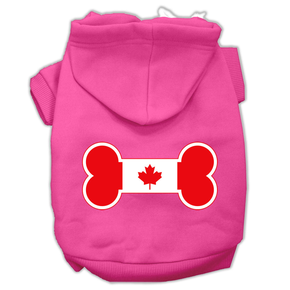 Pet Hoodie "Bone Shaped Canadian Flag"