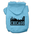 Pet Hoodie "Chicago Skyline"