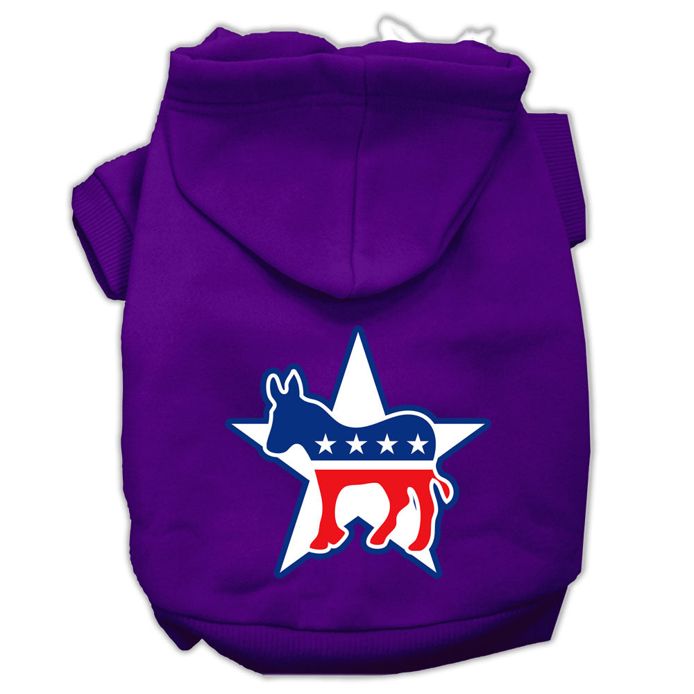 Pet Hoodie Screen Printed, "Democrat"