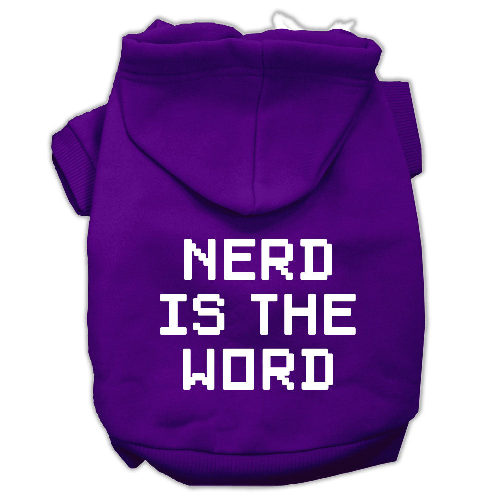 Pet Hoodie "Nerd Is The Word"