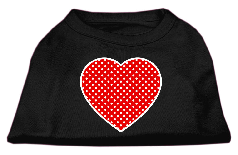 Pet Shirt "Swiss Dots Red Heart"