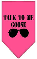 Pet and Dog Bandana Screen Printed, "Talk To Me Goose"