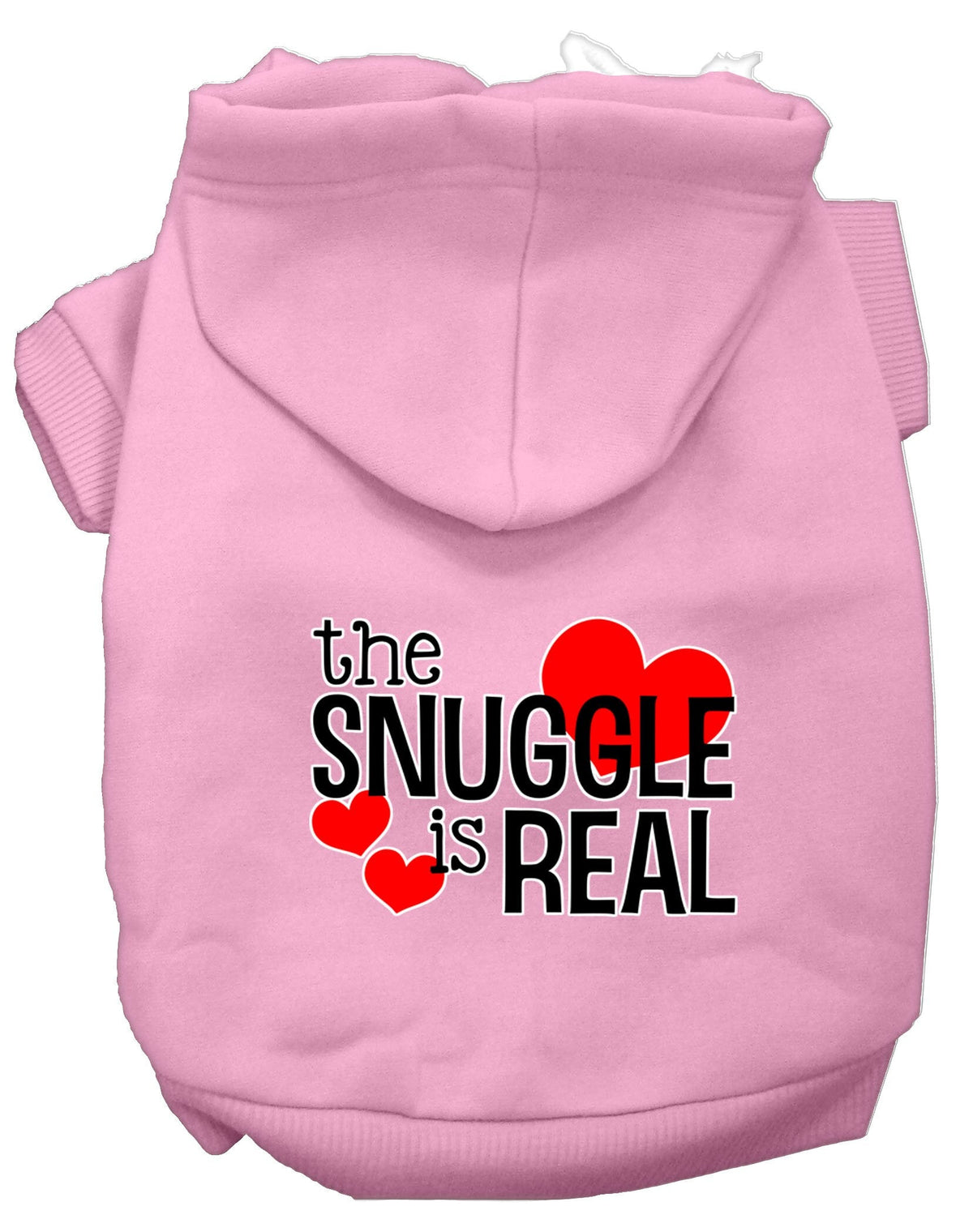 Pet, Dog & Cat Hoodie Screen Printed, "The Snuggle Is Real"