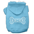 Pet, Dog & Cat Hoodie Screen Printed, "Henna Bone"