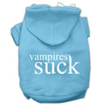 Halloween Pet Hoodie Screen Printed, "Vampires Suck"