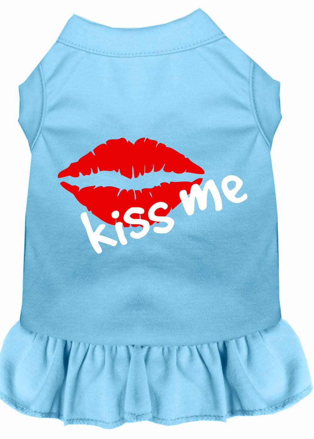 Pet Dress, Screen Printed, "Kiss Me"