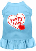 Pet Dress Screen Printed, "Puppy Love"