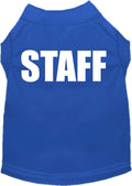 Halloween Pet Dog & Cat Shirt Screen Printed, "Staff Costume"