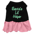 Christmas Pet Dress Screen Printed, "Santa's Lil Helper"