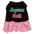 Christmas Pet Dress Screen Printed, "Joyeux Noel"