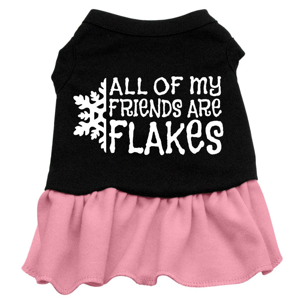 Christmas Pet Dress "All Of My Friends Are Flakes"